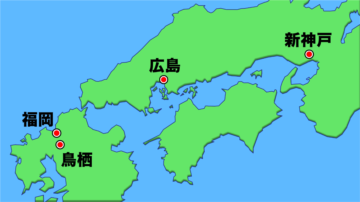 テレビ番組用イラスト制作_読売テレビ「情報ライブミヤネ屋」地図